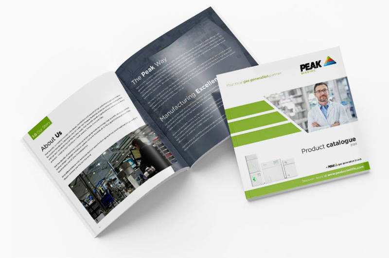 Catálogo de productos de fabricantes de generadores de nitrógeno e hidrógeno de Peak Scientific